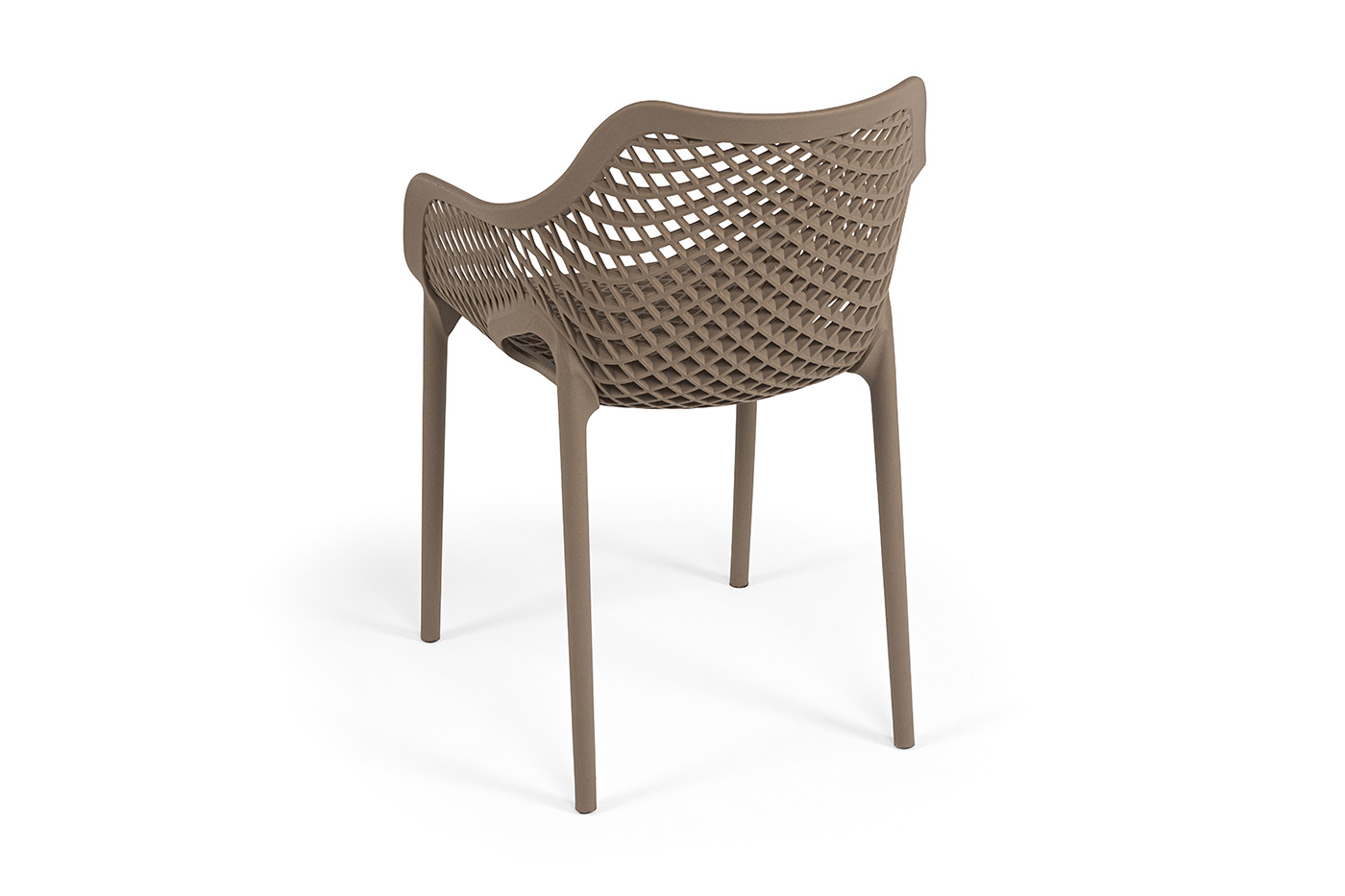 фото "беллини" стул пластиковый, цвет бежево-коричневый