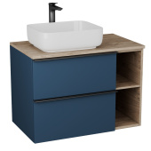 Тумба Sangro 80 с раковиной, индиго