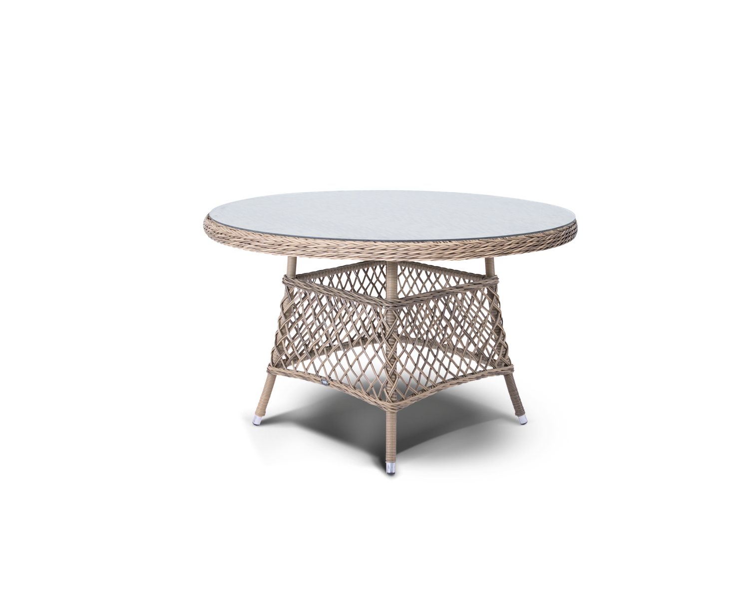 фото "дольче" обеденная группа из искусственного ротанга, цвет соломенный