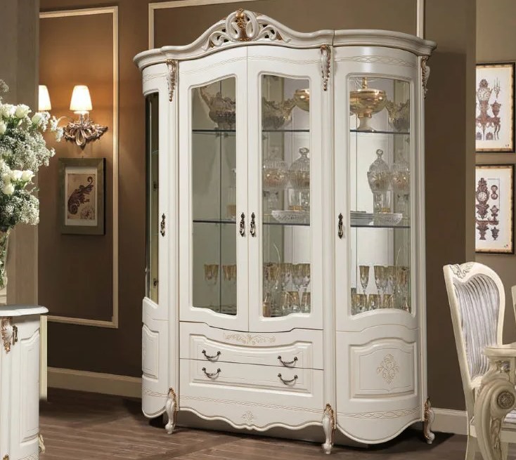 Шкаф-витрина 4-х дверная Аллегро-1