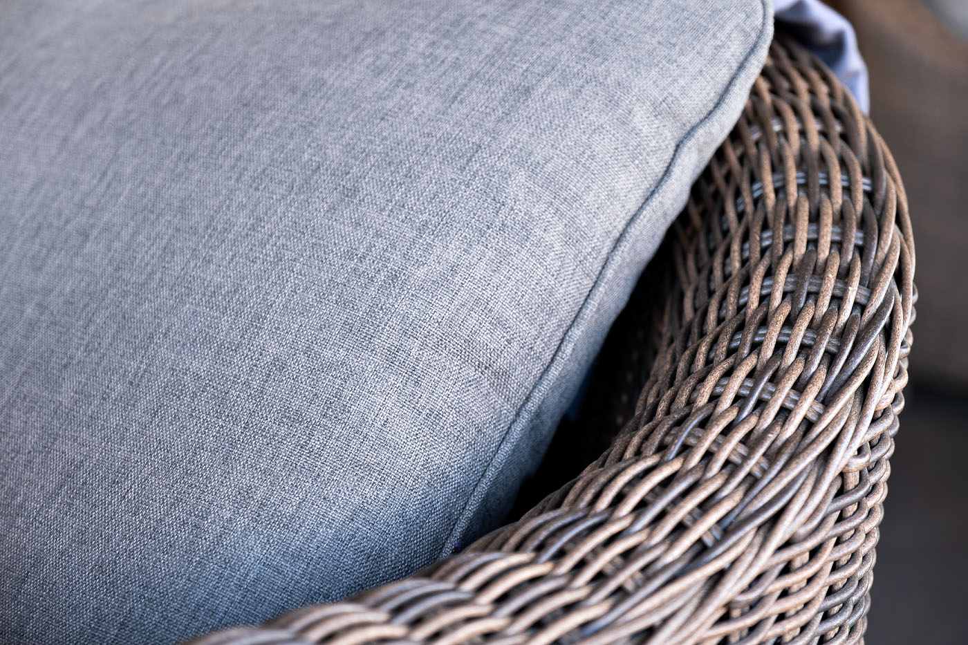 фото "кон панна" кресло из искусственного ротанга, цвет коричневый