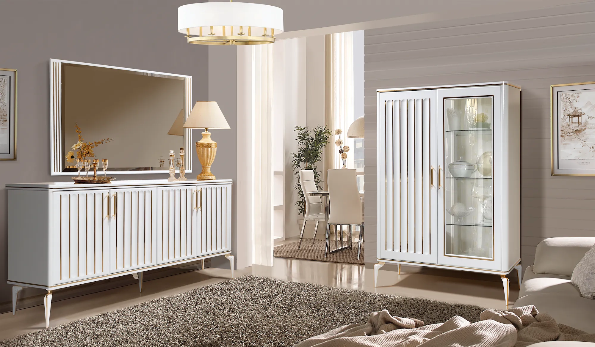 фото шкаф-витрина 2-х дв. стамбул