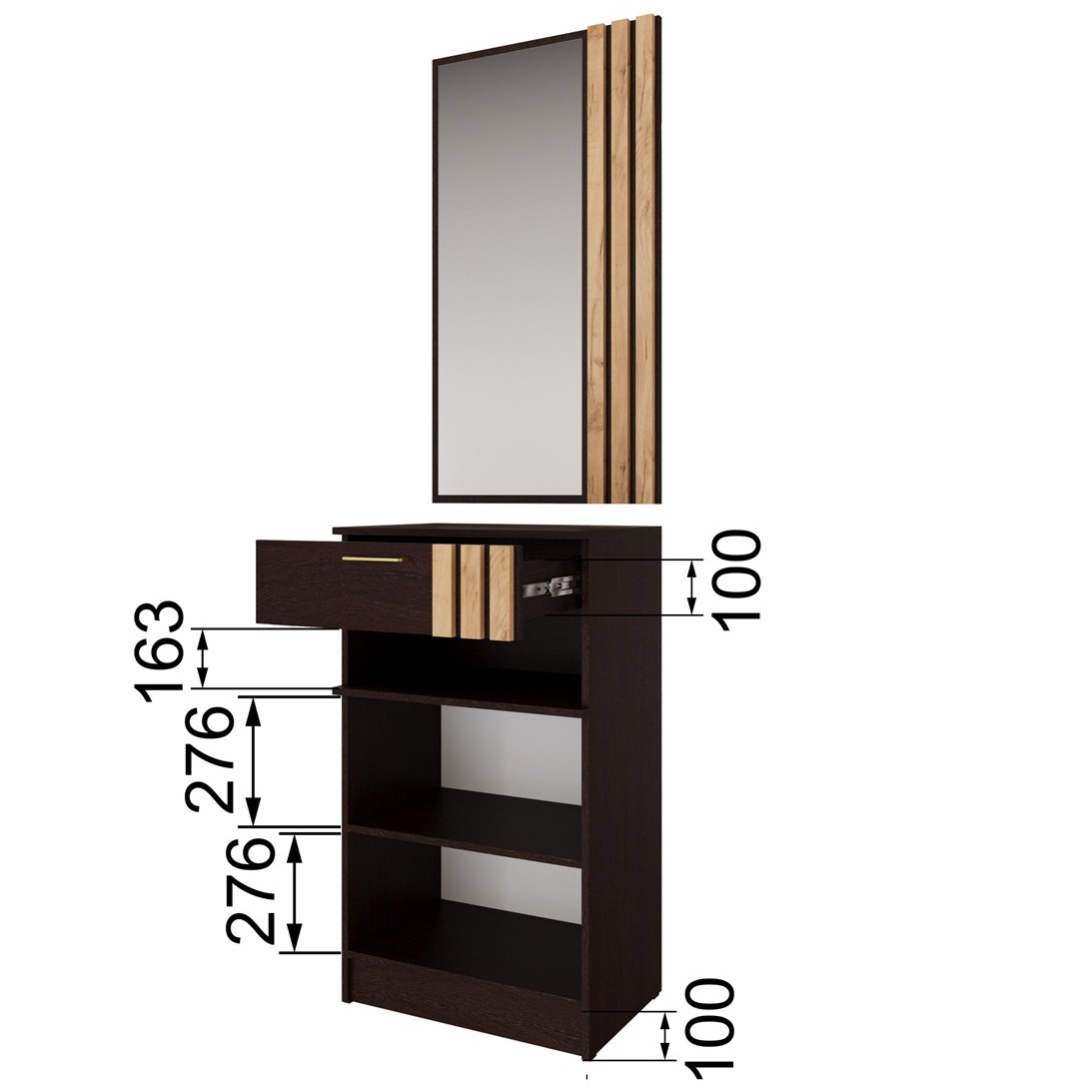 фото тумба с зеркалом кпт кано