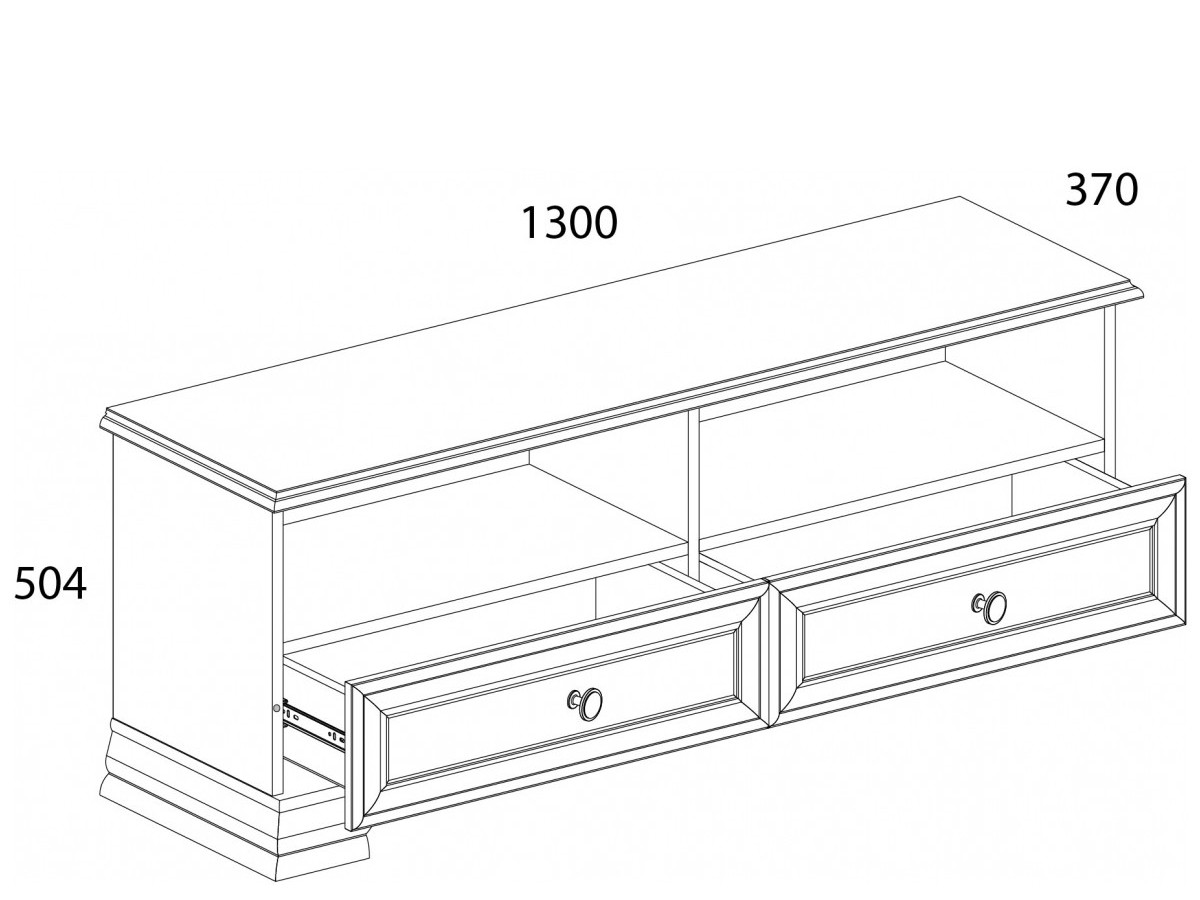 фото тумба rtv 2s2n tiffany, белый