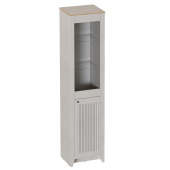  Шкаф-витрина 1 дв. гостиная Валенсия 