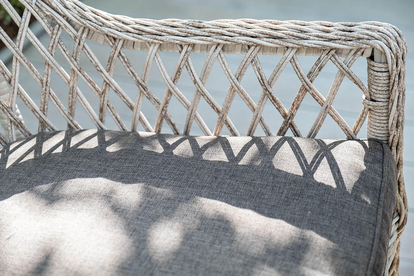 фото "латте" обеденная группа плетеная, цвет бежевый