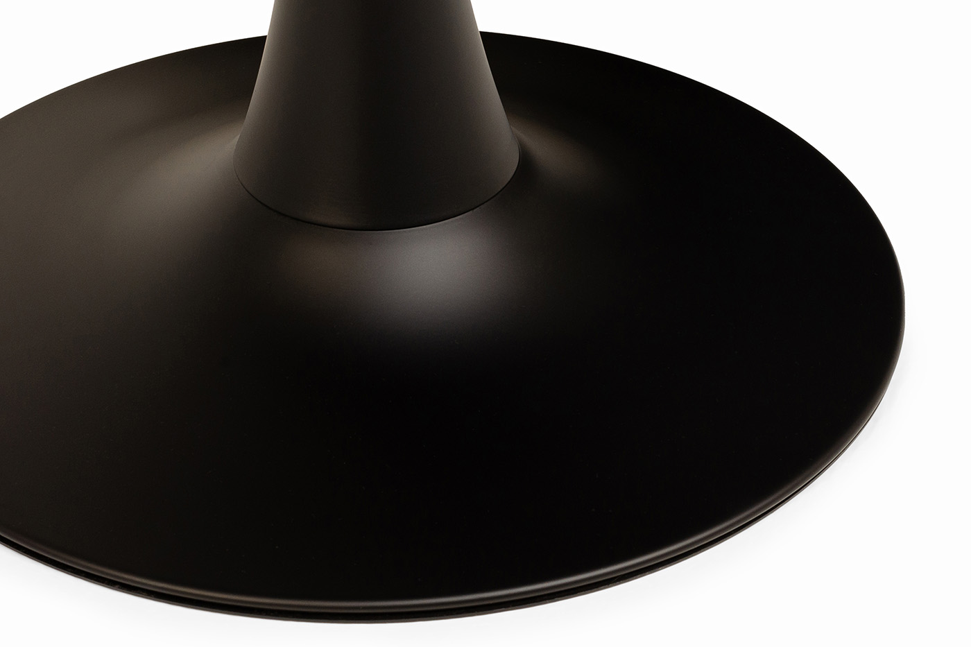 фото "тюльпан" интерьерный стол из hpl круглый ø90см, цвет "серый гранит"