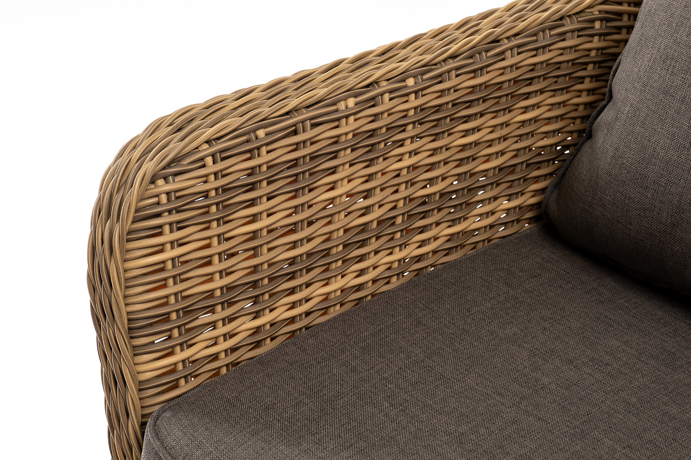 фото "прованс" диван из искусственного ротанга трехместный, цвет соломенный