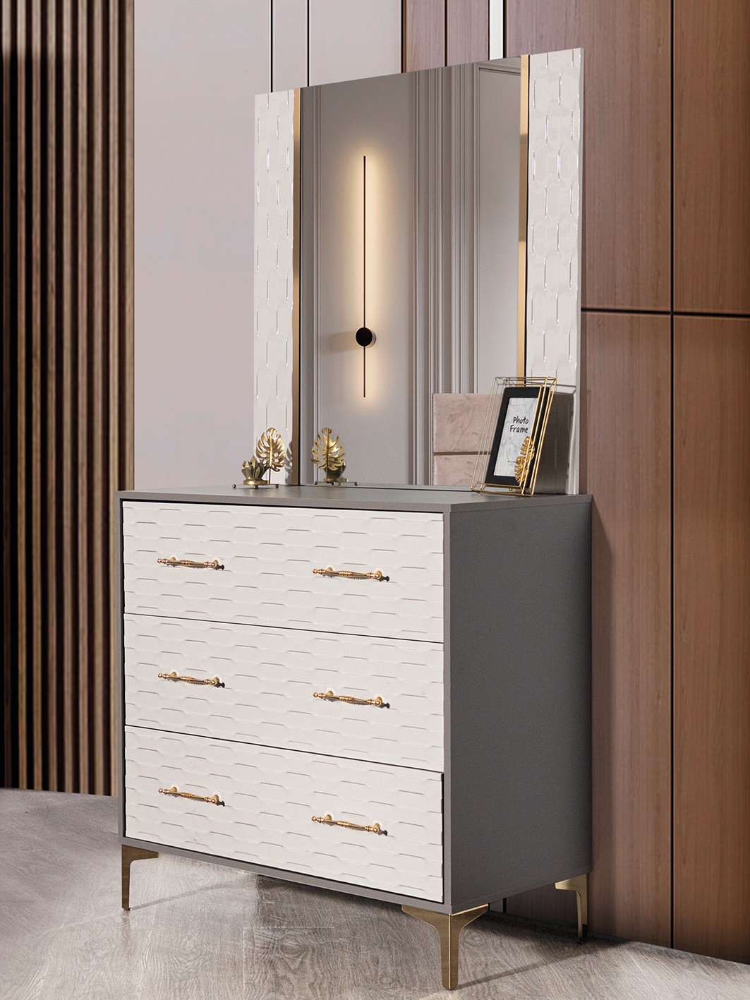 фото комод с зеркалом грация (fortuna home)