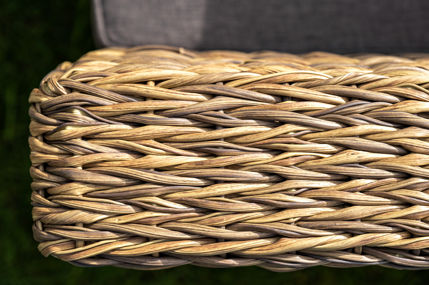 фото "капучино" кресло из искусственного ротанга (гиацинт), цвет соломенный