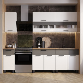 Кухня 2000 Монтана (Белый/Графит) Кухня 2000 Монтана (Белый/Графит)