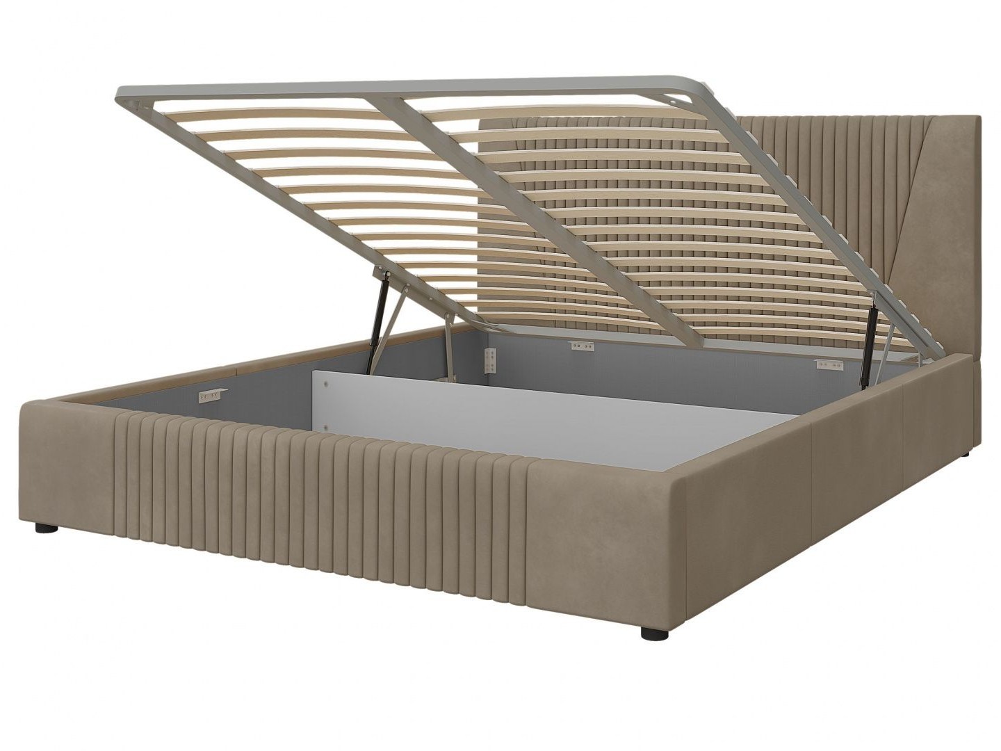 Кровать двуспальная с ПМ Нельсон (Геометрия)  Кровать двуспальная с ПМ Нельсон (Геометрия)