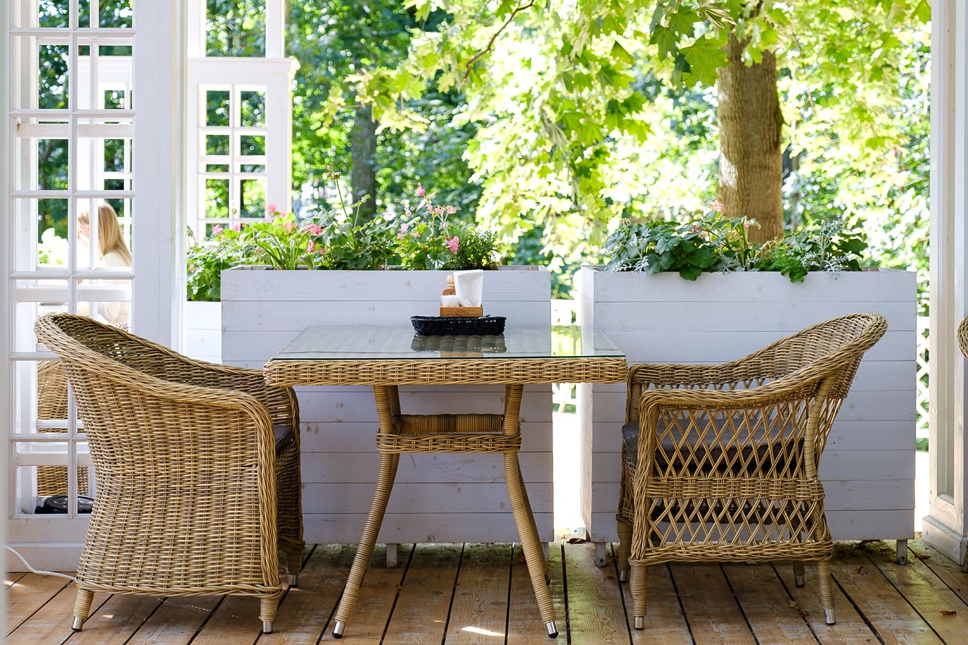 фото "айриш" стол плетеный из искусственного ротанга, цвет соломенный