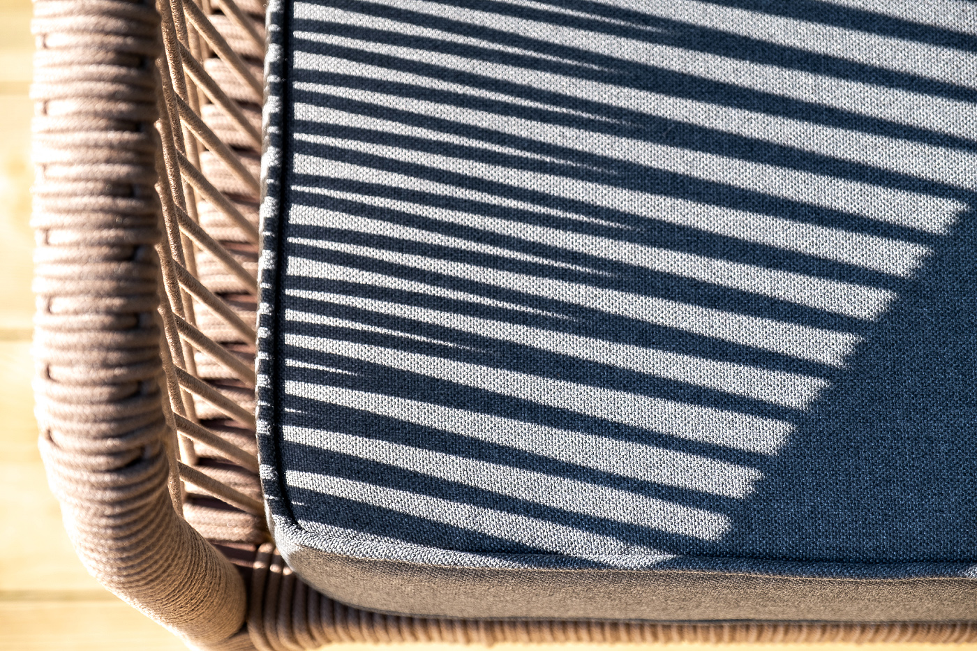 фото "канны" лаунж-зона 5-местная плетеная из роупа (веревки), роуп коричневый