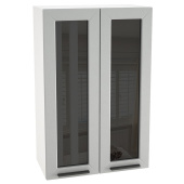 Шкаф 2-х дв. со стеклом высокий ШВС Глетчер