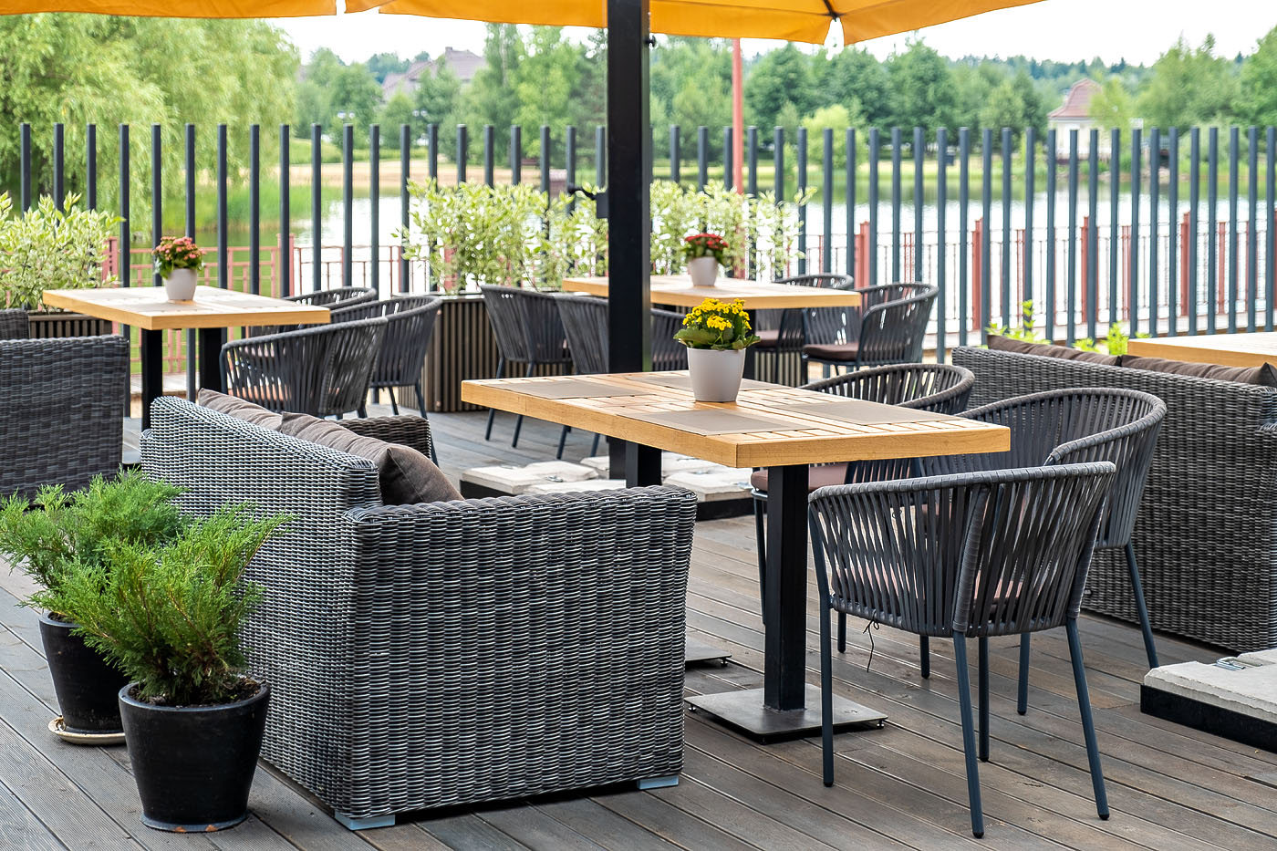 фото "капучино" диван из искусственного ротанга двухместный, цвет графит