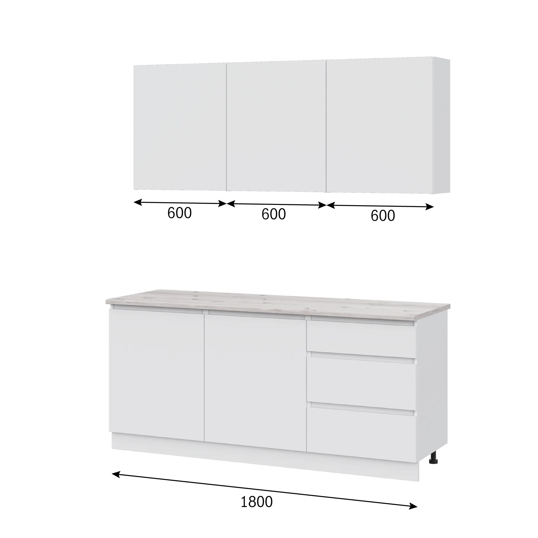 Кухонный гарнитур 1800 Айден 