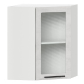 Шкаф верхний угловой со стеклом ШВУС Нувель Шкаф верхний угловой со стеклом ШВУС Нувель