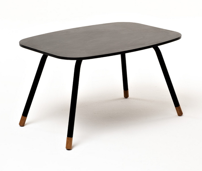 "Верона" журнальный столик из HPL 70х50, H40, каркас черный муар, цвет столешницы "серый гранит" фото "верона" журнальный столик из hpl 70х50, h40, каркас черный муар, цвет столешницы "серый гранит"