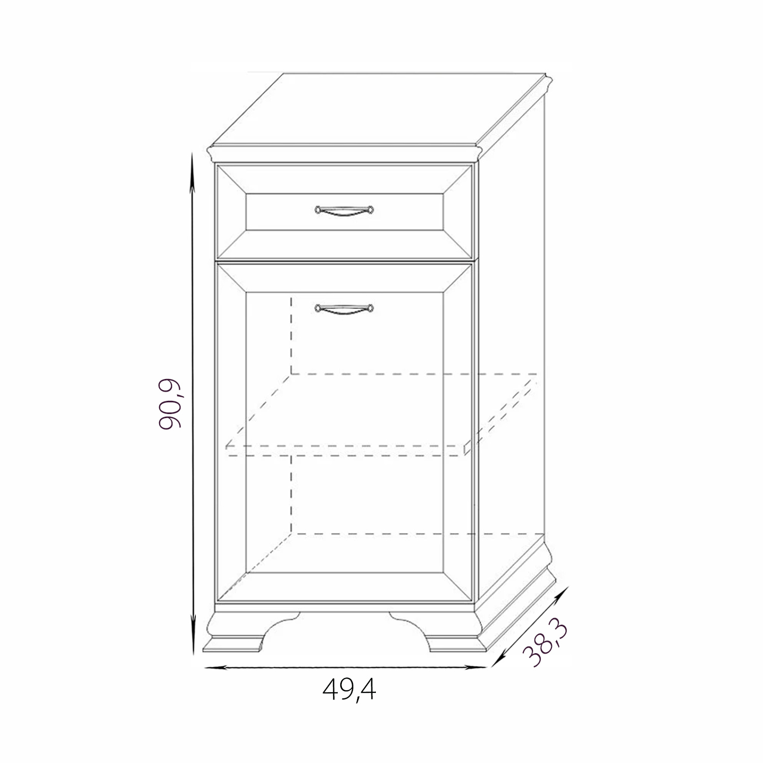 Тумба высокая 450 Сиена фото тумба высокая 450 сиена