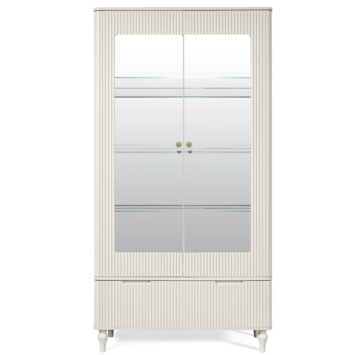 фото шкаф с витриной 2-х дв. модена