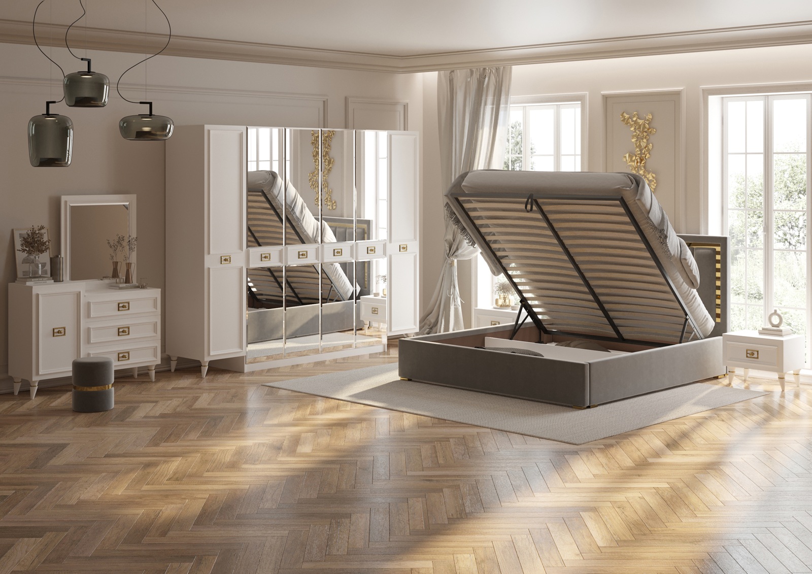 фото кровать двуспальная виктория