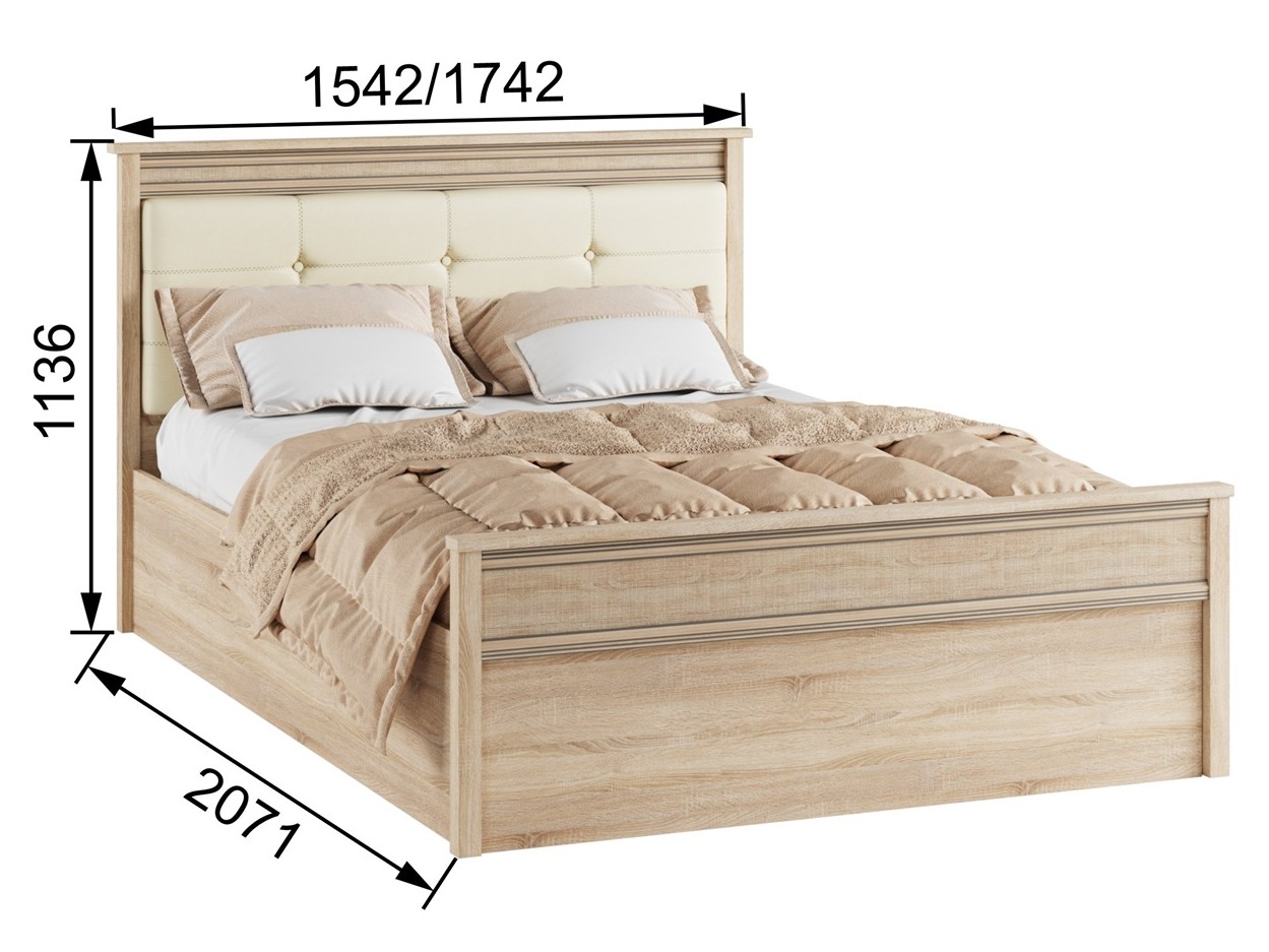 фото кровать лкр-1 настил лдсп ливорно