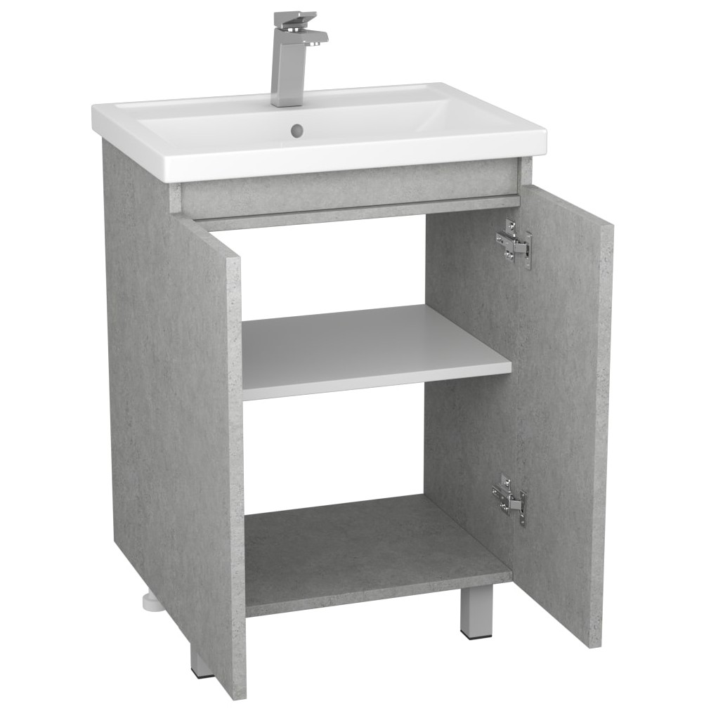 Тумба под умывальник с раковиной 2-х дв. Моро 60 