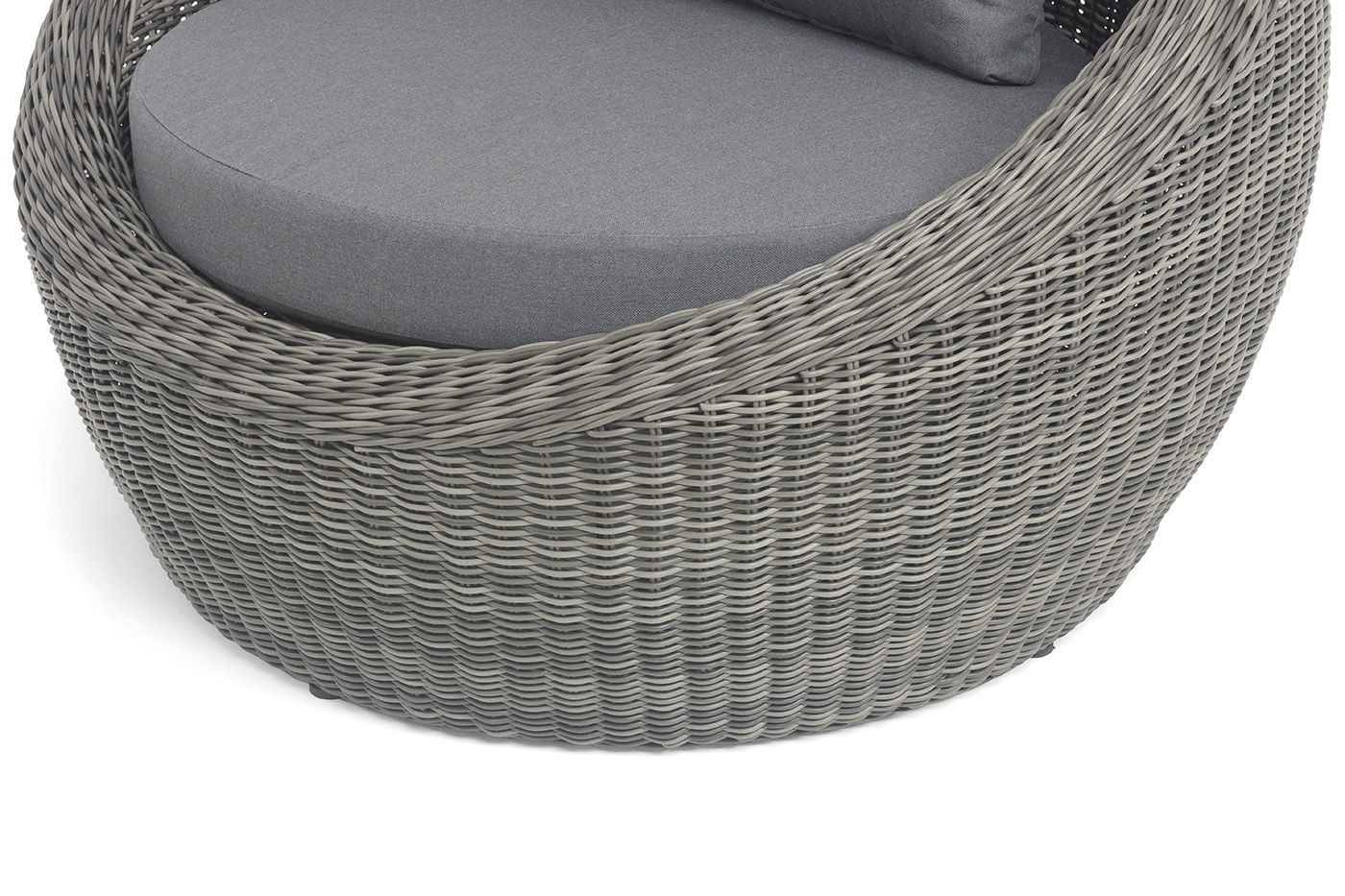 фото "барселона" кресло из искусственного ротанга, цвет графит