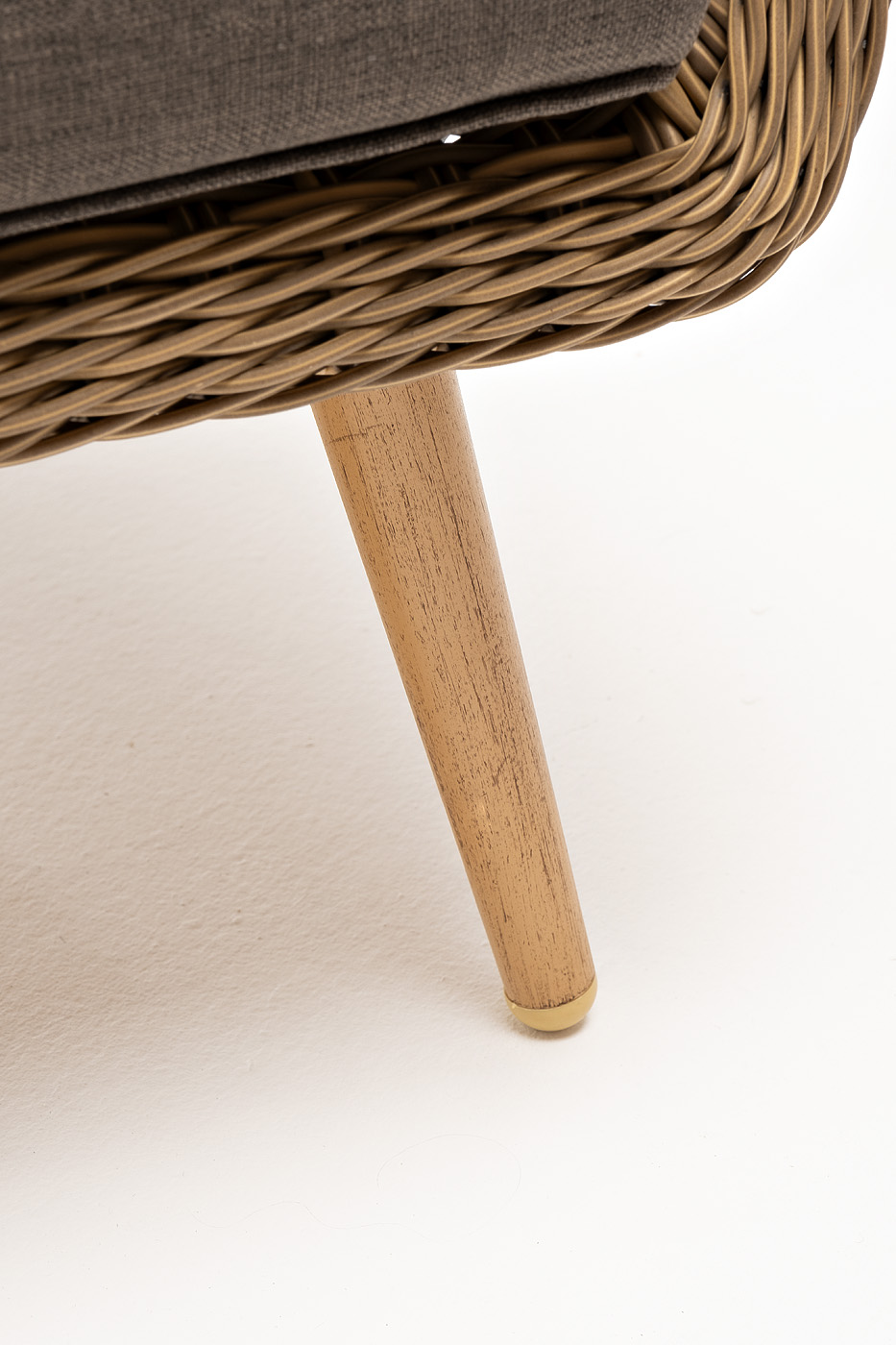 фото "прованс" диван из искусственного ротанга трехместный, цвет соломенный