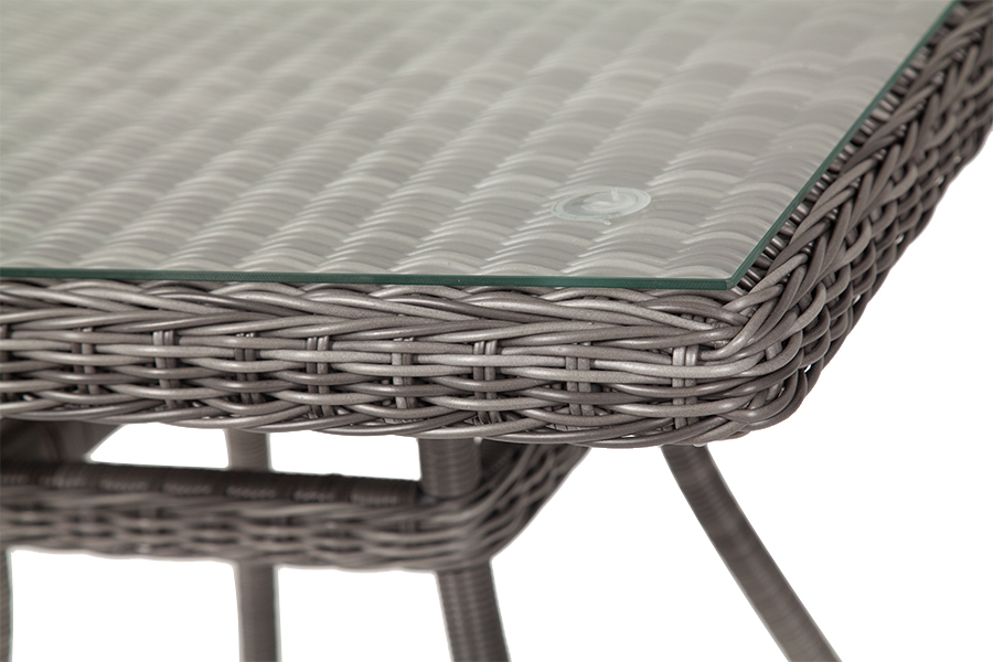 фото "айриш" стол плетеный из искусственного ротанга, цвет графит
