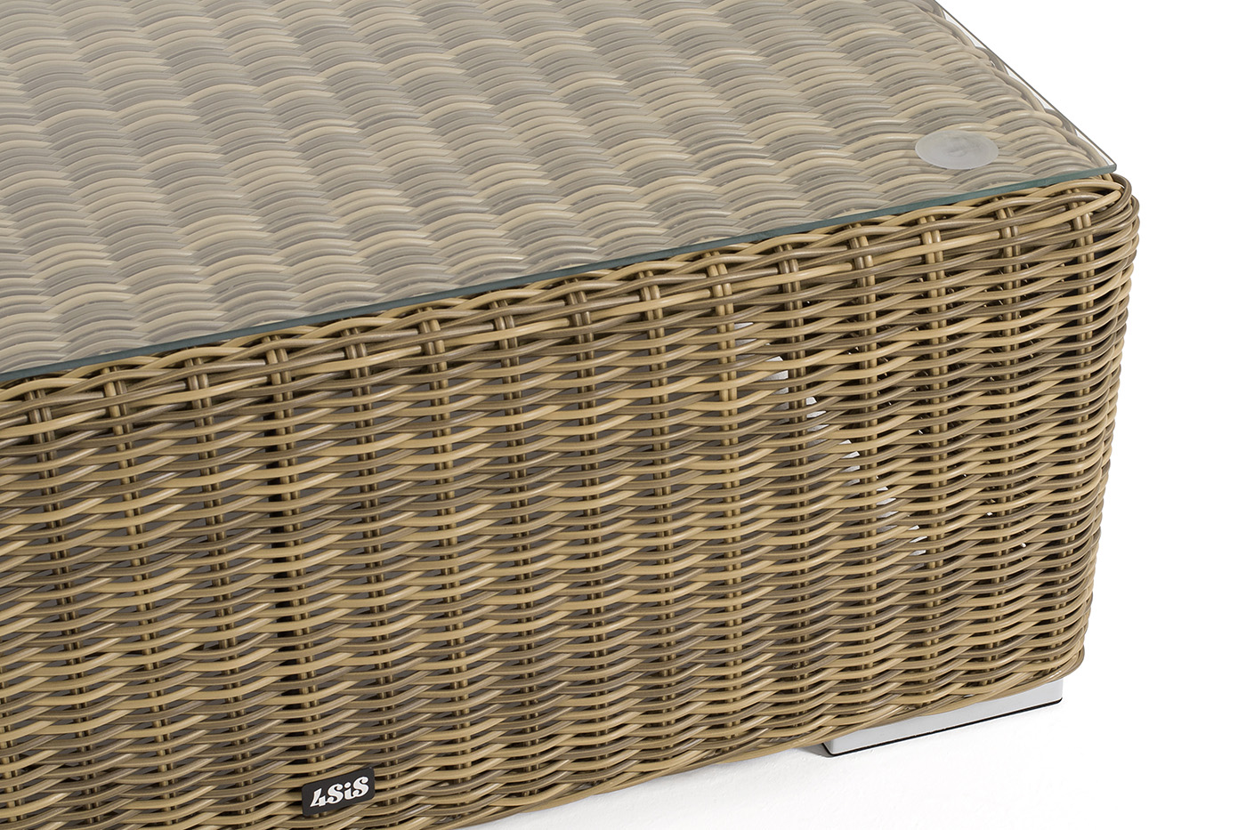 фото "капри" журнальный столик плетеный, цвет соломенный