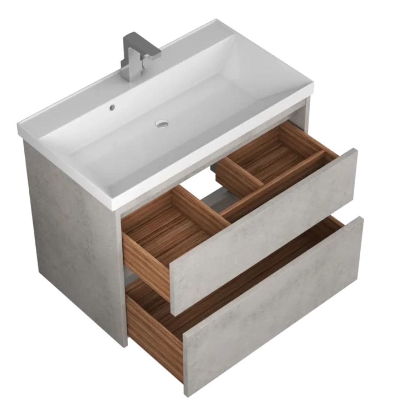 Тумба с 2-мя ящ. и раковиной под умывальник Muskat 80 