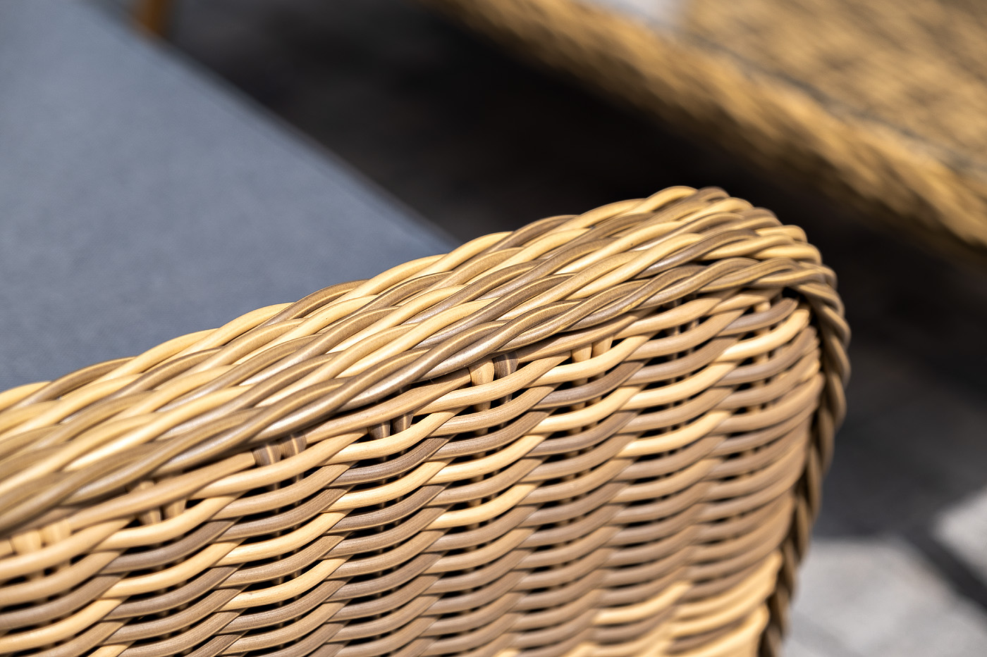 фото "прованс" лаунж-зона плетеная из искусственного ротанга, цвет соломенный