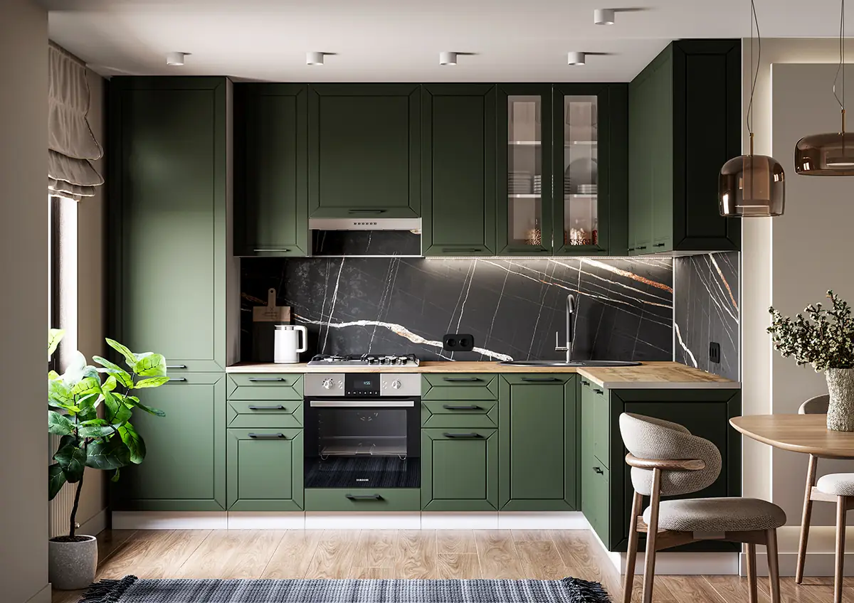 фото шкаф верхний 2-х дв. со стеклом швс кёлн