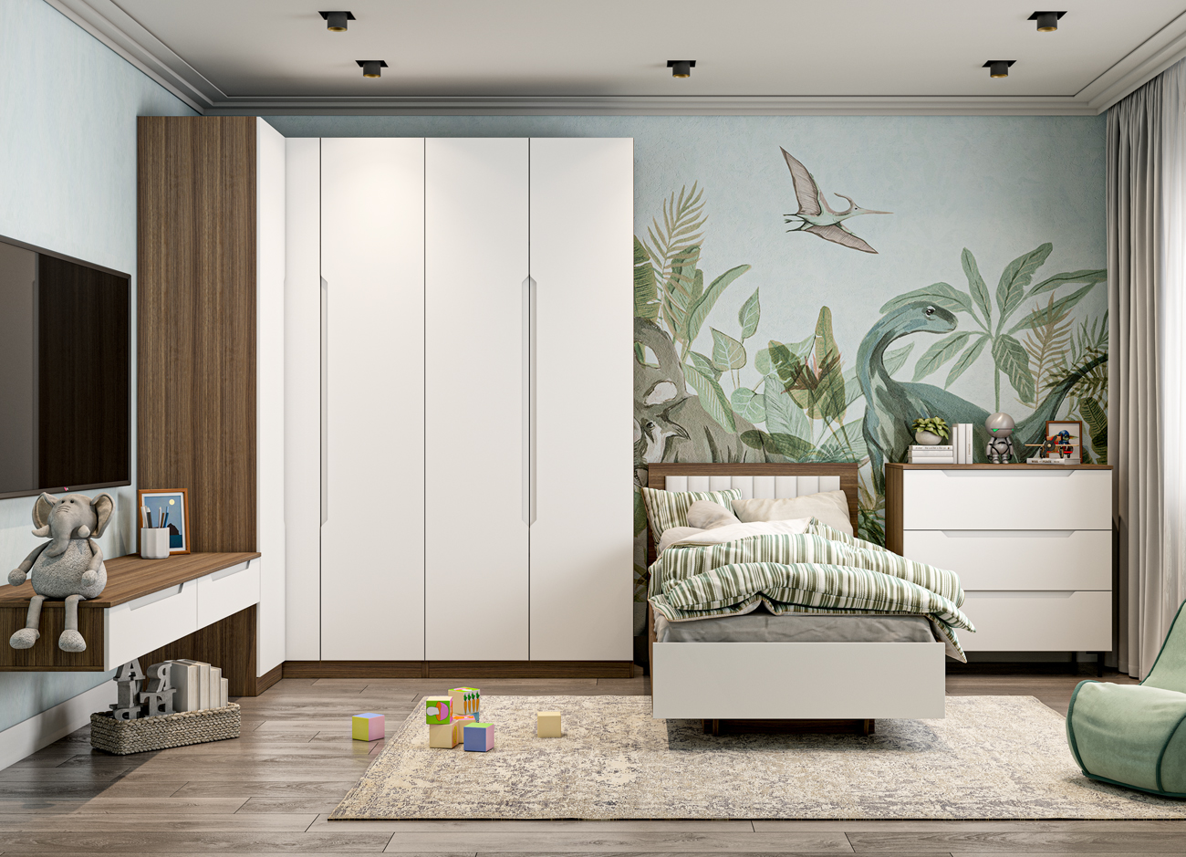 фото спальня роза (тренто) к2