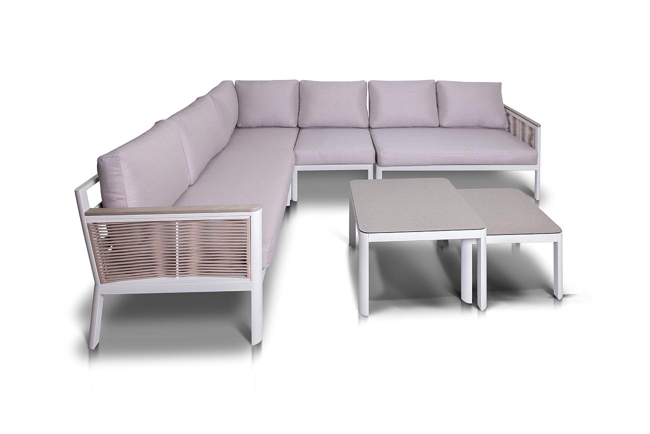 фото "париж" угловой модульный диван, каркас из алюминия