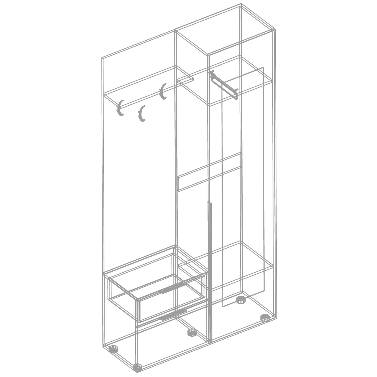 Прихожая с пеналом Тефия 