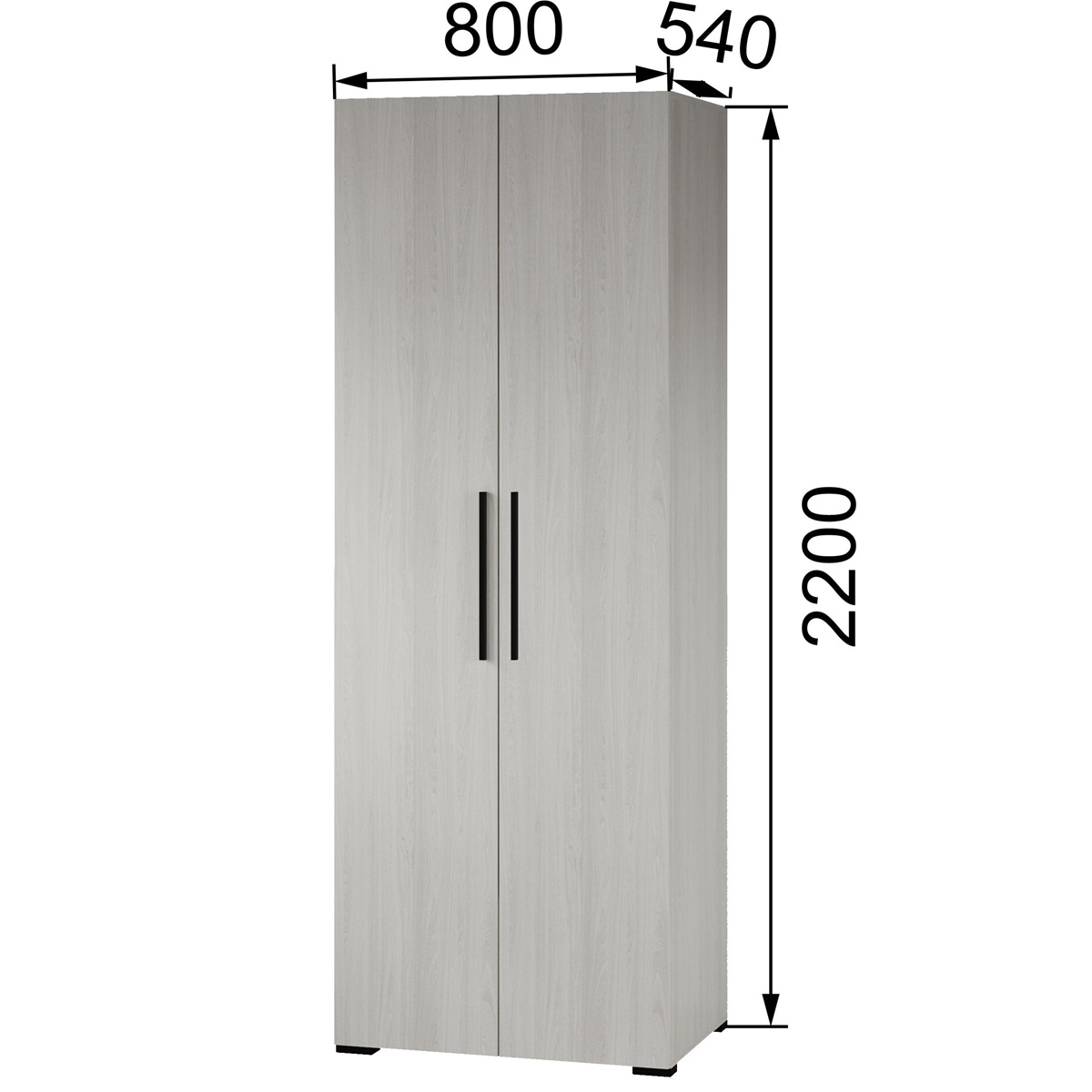 фото шкаф 2-х ств. мш-23 модена