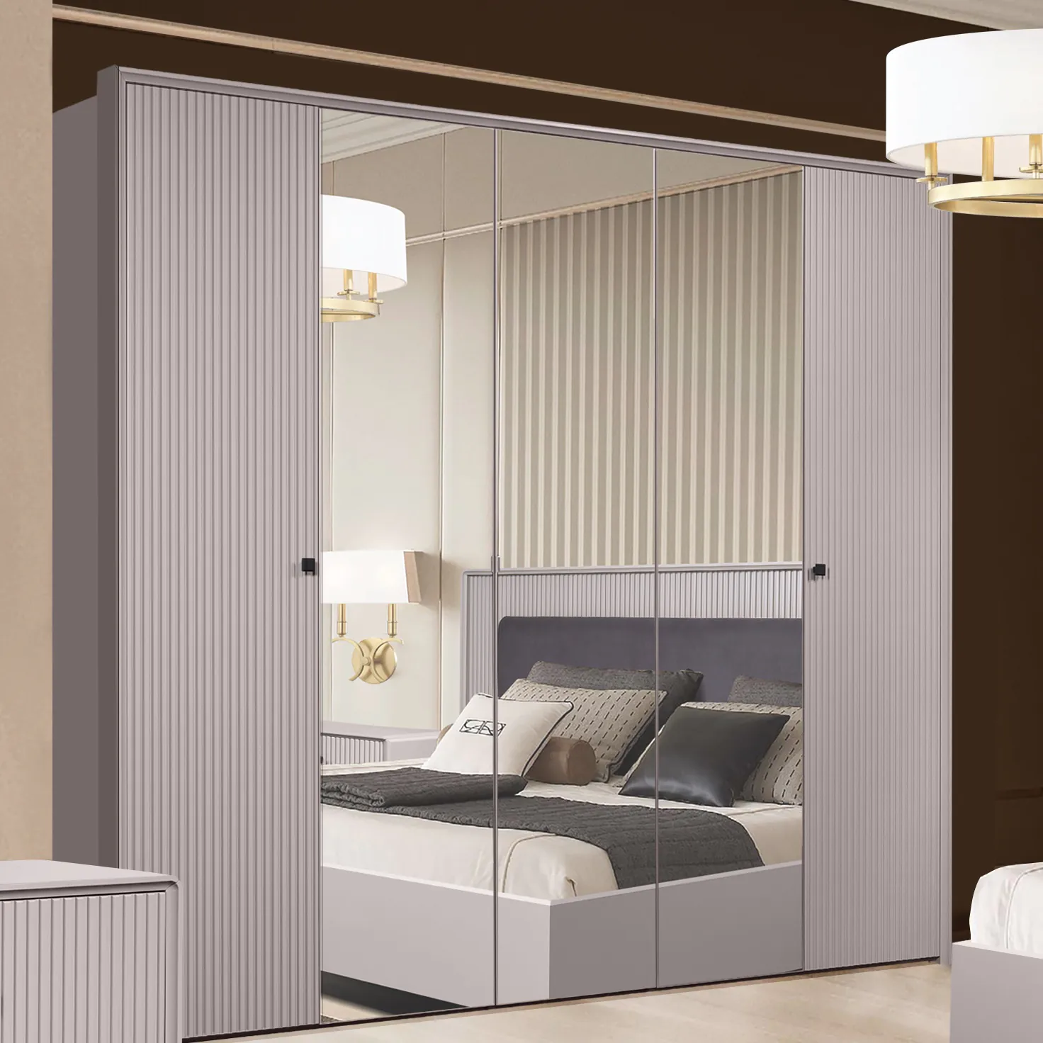 фото шкаф 5-ти створчатый севилья