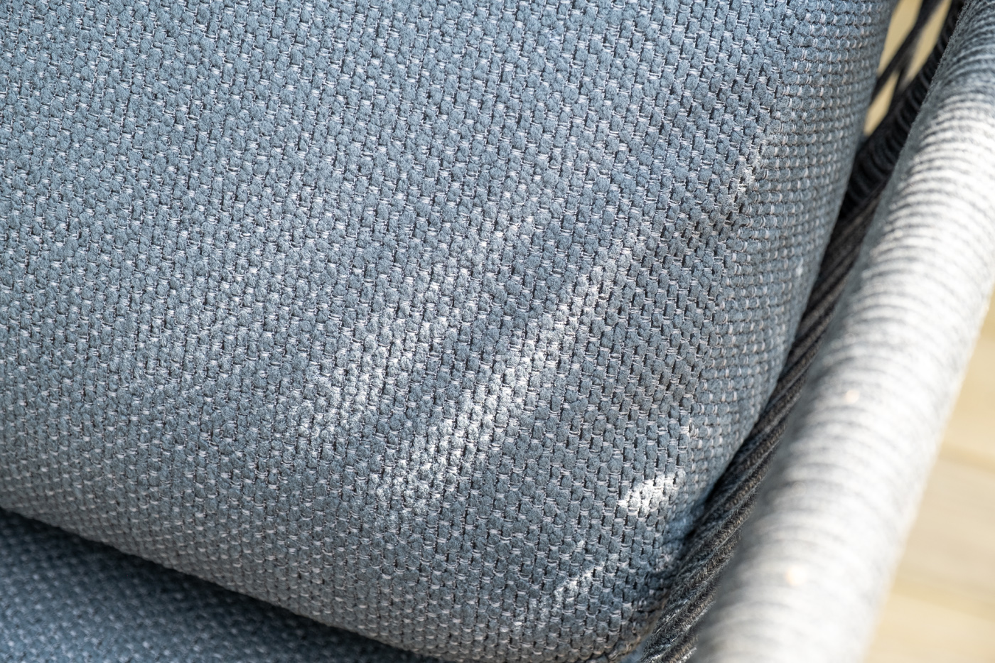 фото "лугано" лаунж-зона 5-местная плетеная из роупа (веревки), каркас алюминиевый темно-серый, роуп темно-серый