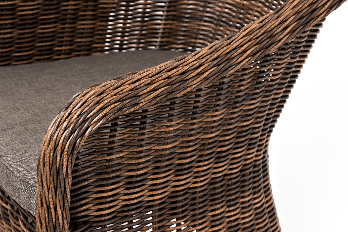 фото "равенна" лаунж-зона из искусственного ротанга, цвет коричневый