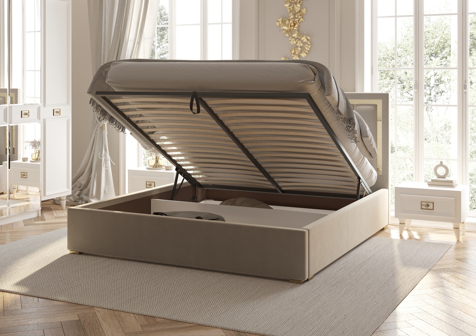 фото кровать двуспальная виктория