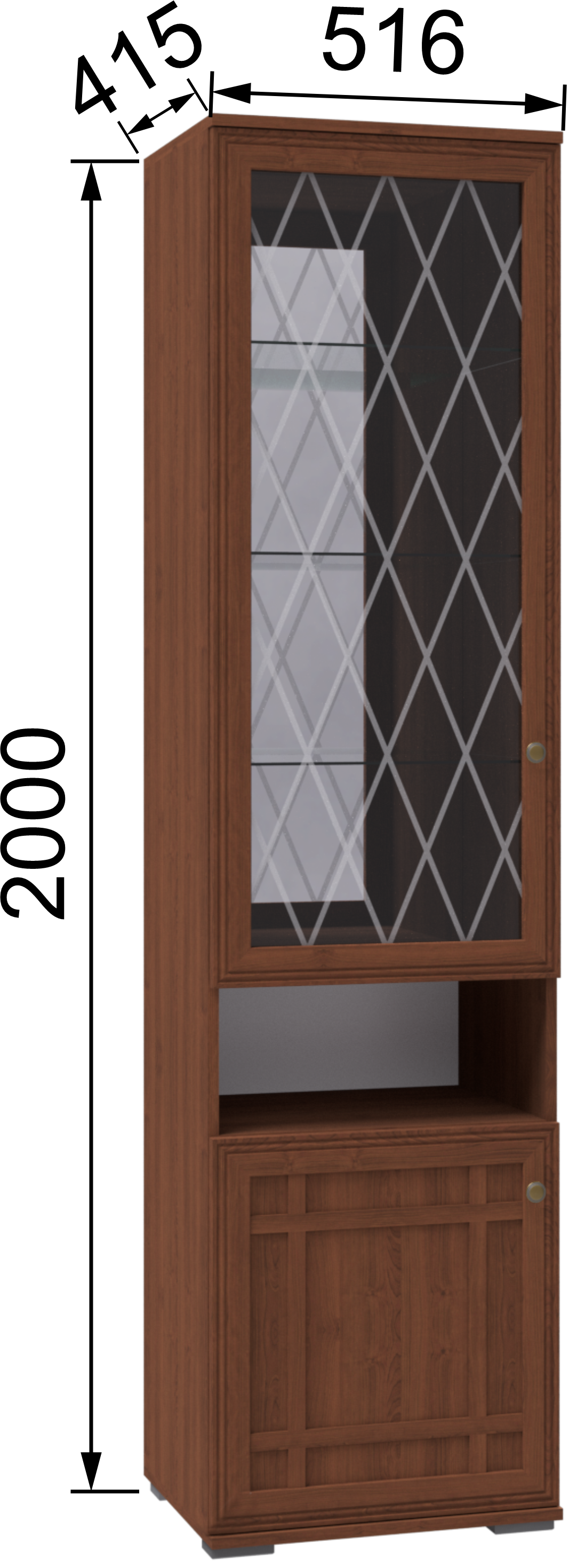 Пенал со стеклом РШ-2 Ричард 