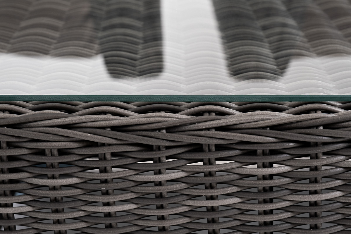 фото "капучино сингл" лаунж-зона из искусственного ротанга, цвет графит