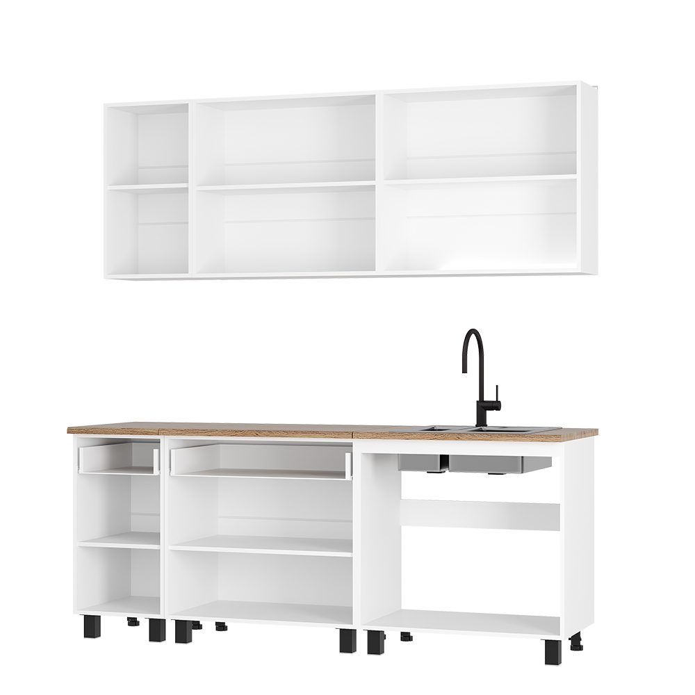 Кухня 2000 Монтана (Белый/Графит) фото кухня 2000 монтана (белый/графит)