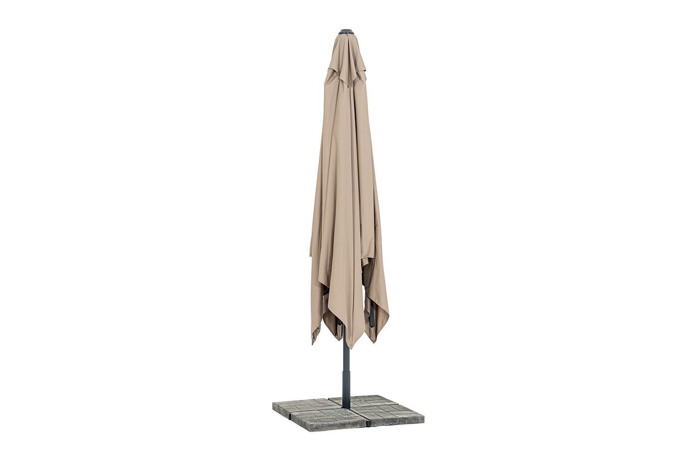 фото "джулия" зонт садовый 3х3м на центральной опоре, тент бежевый