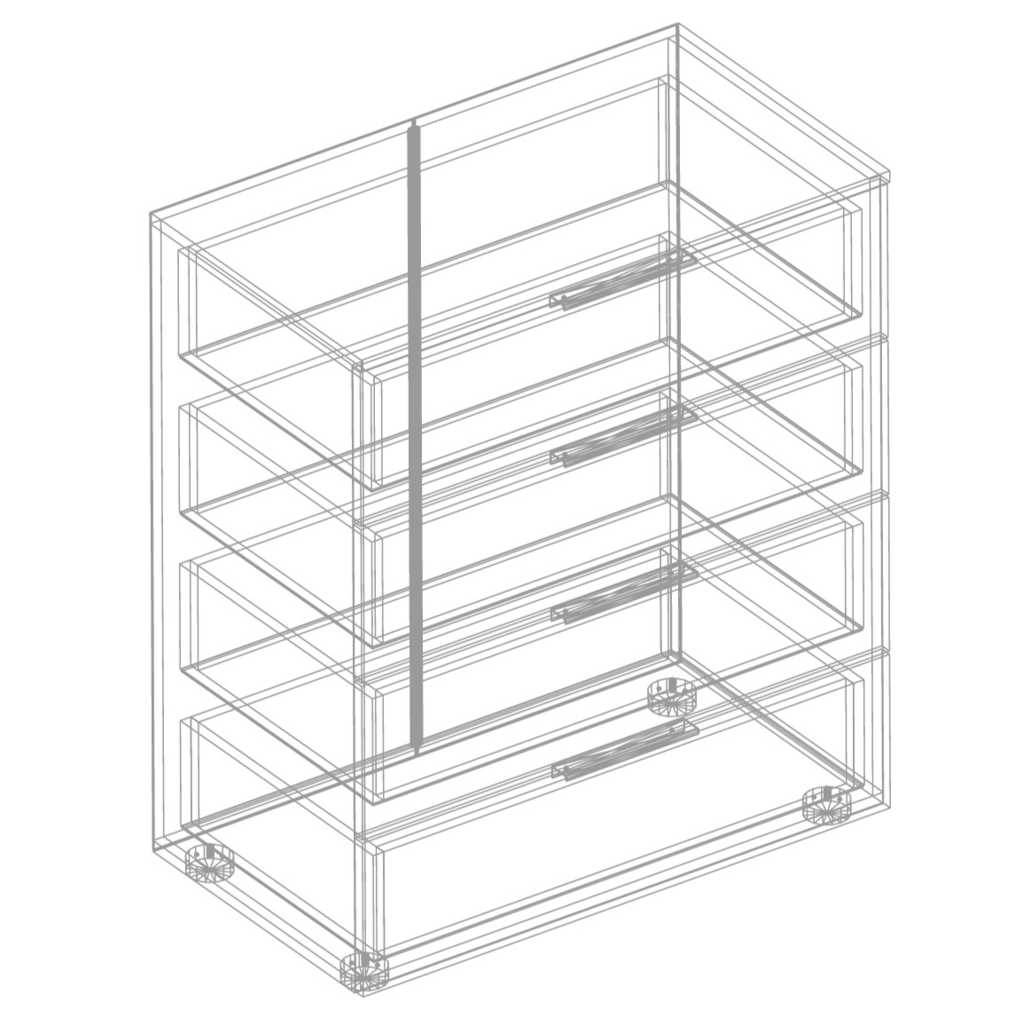 фото комод с 4 ящиками тефия