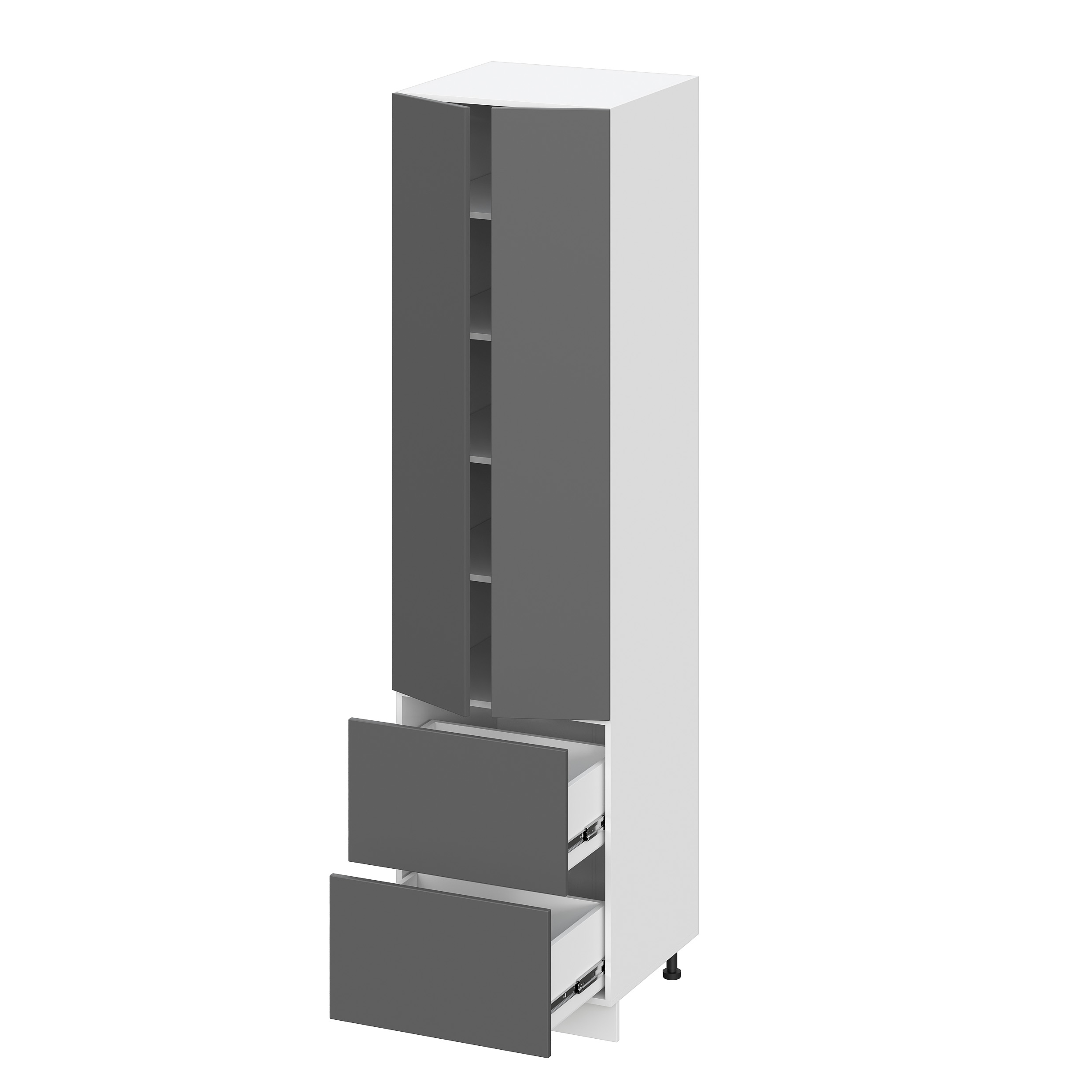 фото шкаф-пенал п600н-22я (премьер) олива