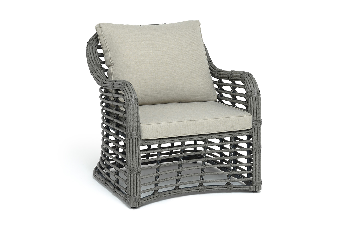 фото "ницца" лаунж-зона из искусственного ротанга, цвет бронзовый